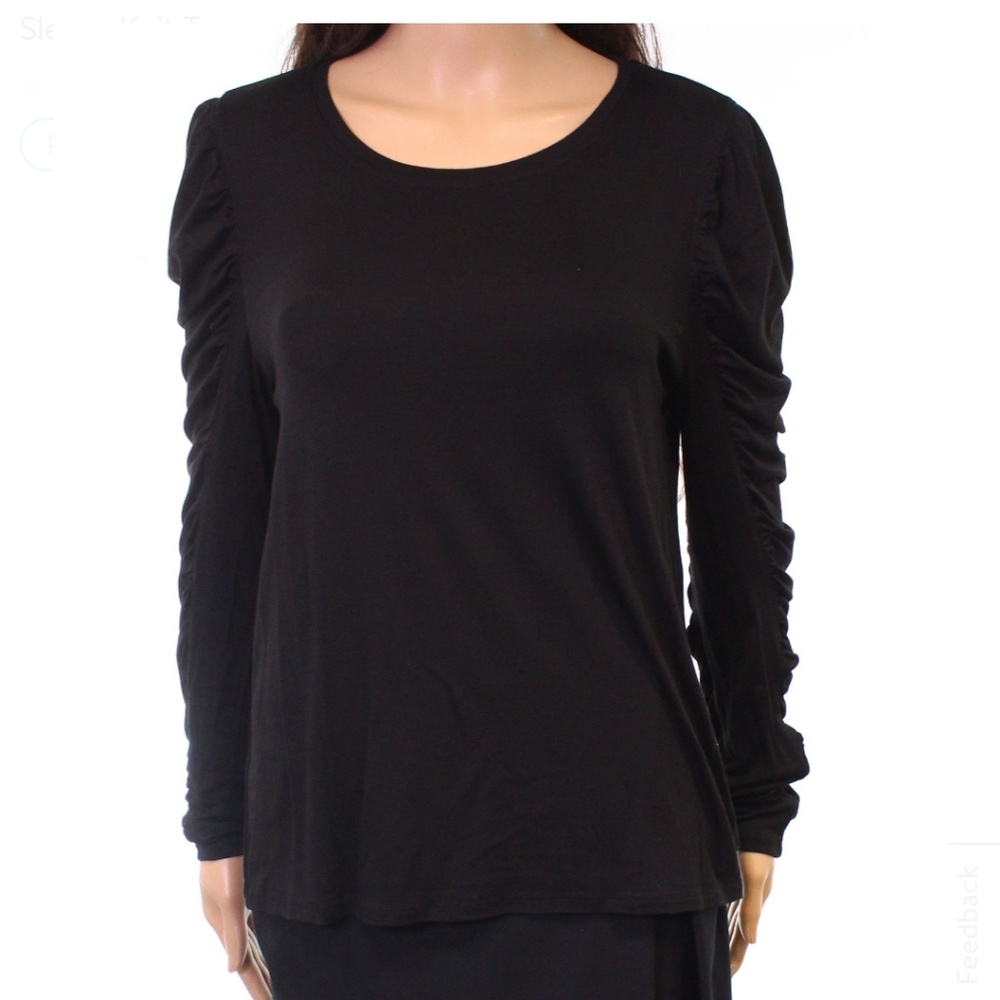 New! Ruched Sleeve Top